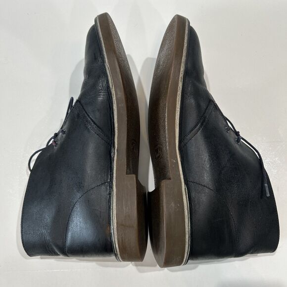 Clarks Boots Men's 10 Bushacre Two Eye Desert Chukka 15522 Blue Leather Shoes - Picture 10 of 16